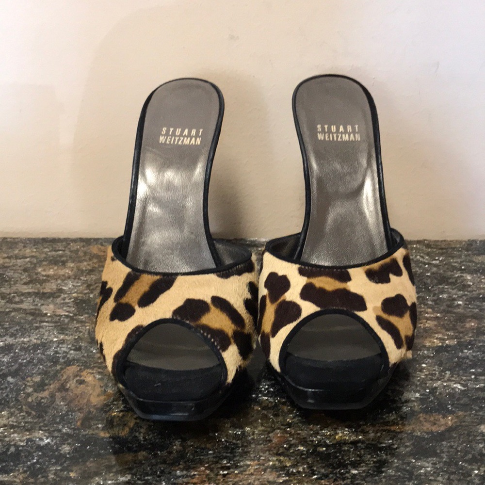 Leopard Stuart Weitzman Heels